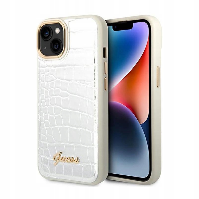 Guess – Pouzdro pro iPhone 14 Plus (stříbrné)
