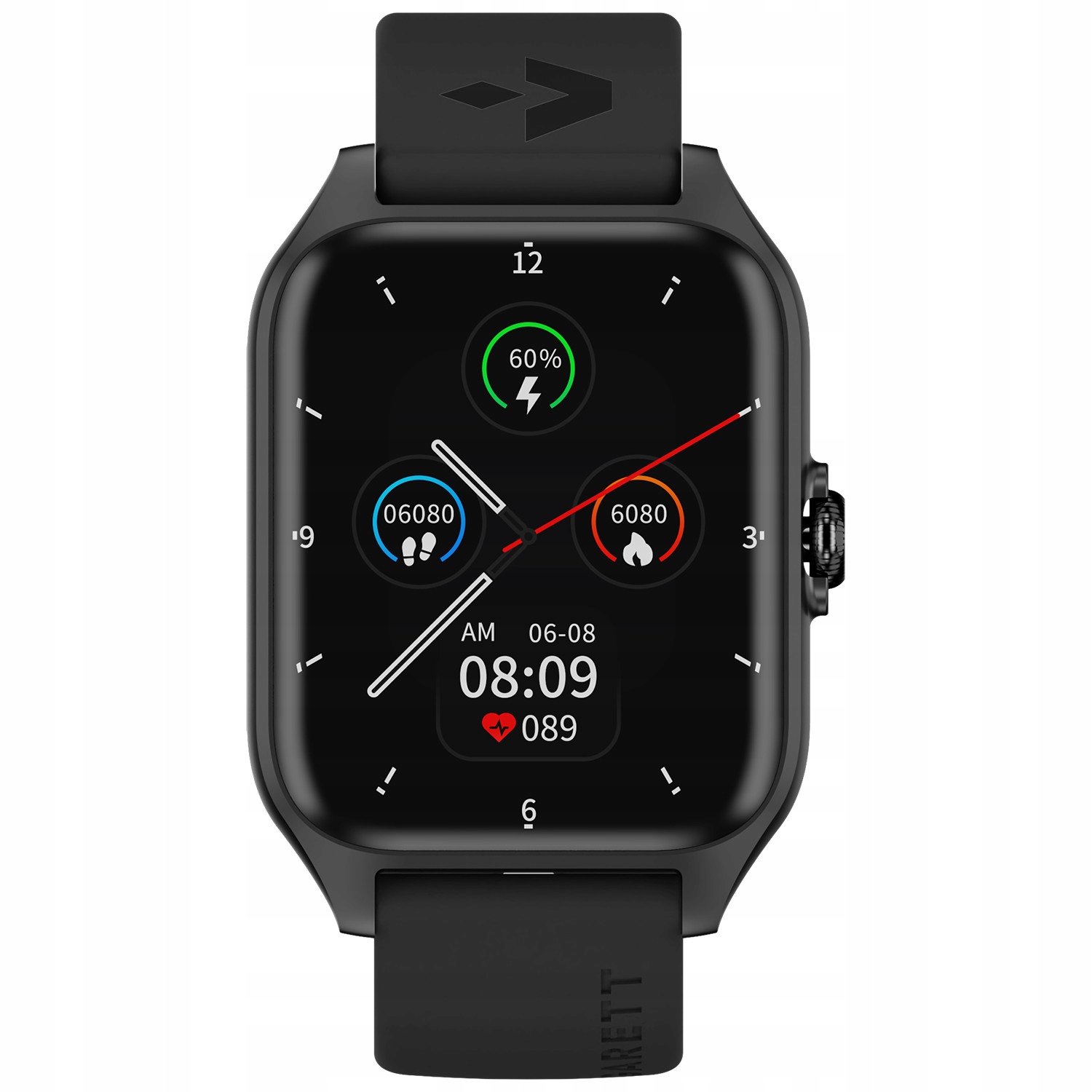 Chytré Hodinky Dámský Garett 5904238486047 černý pásek