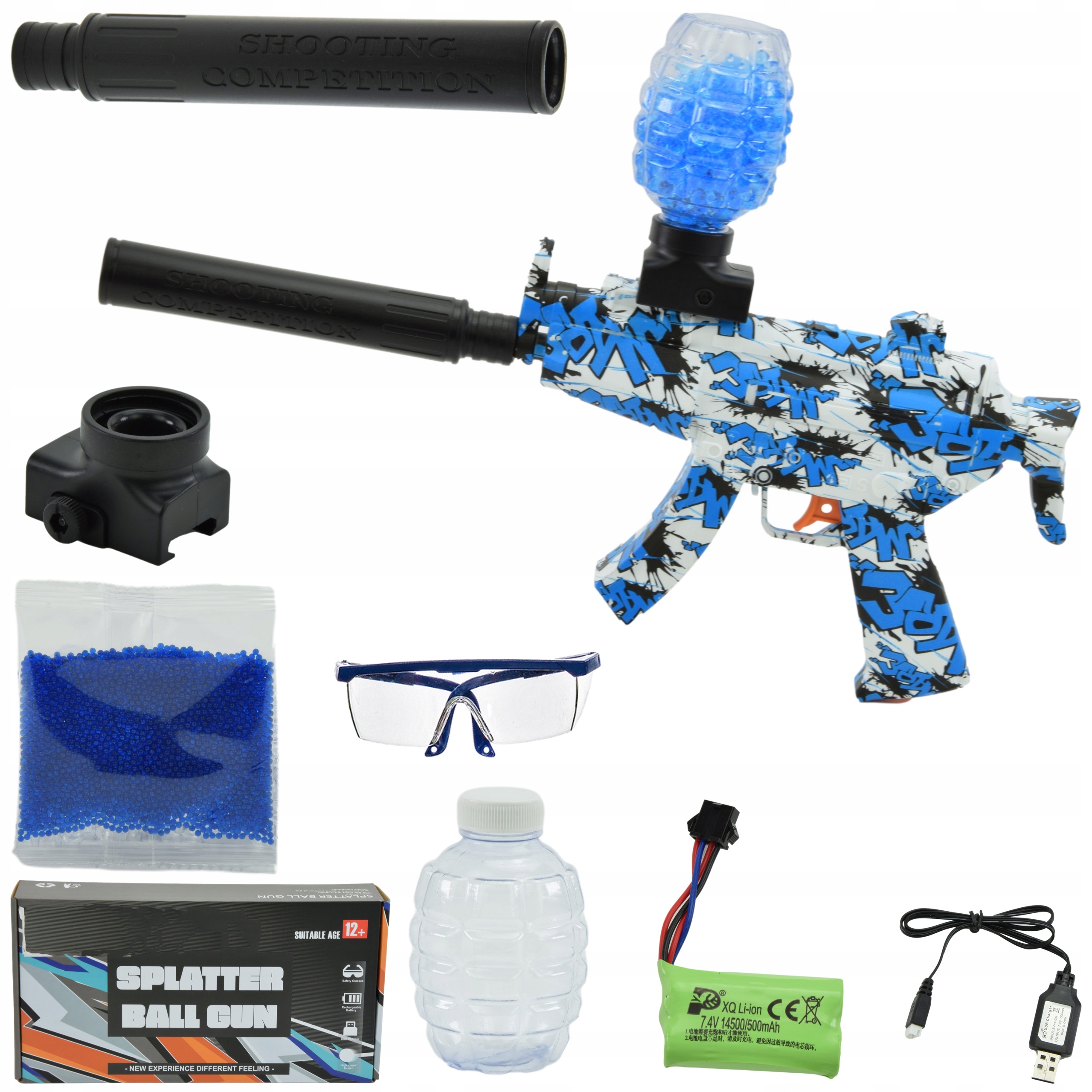 KARABIN PISTOLET AUTOMAT NA KULKI ŻELOWE MINI MP5 Rodzaj pistolety