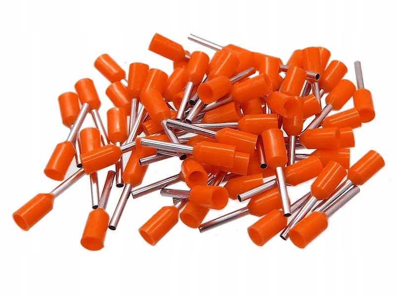 Tulejki końcówki kablowe izolowane 2,5mm² długość 8mm 1000 sztuk 1k
