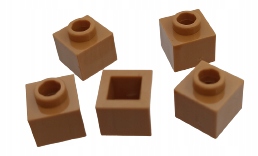

Lego Klocek 1x1 2/3 Medium Nougat 86996 5 szt