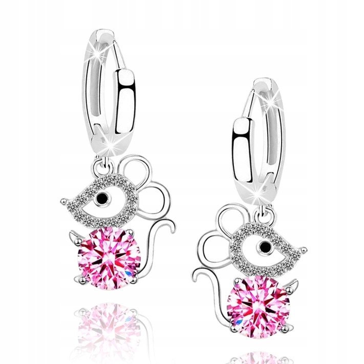 

Kolczyki Srebrne Dla Dziewczynki Myszki Grawer