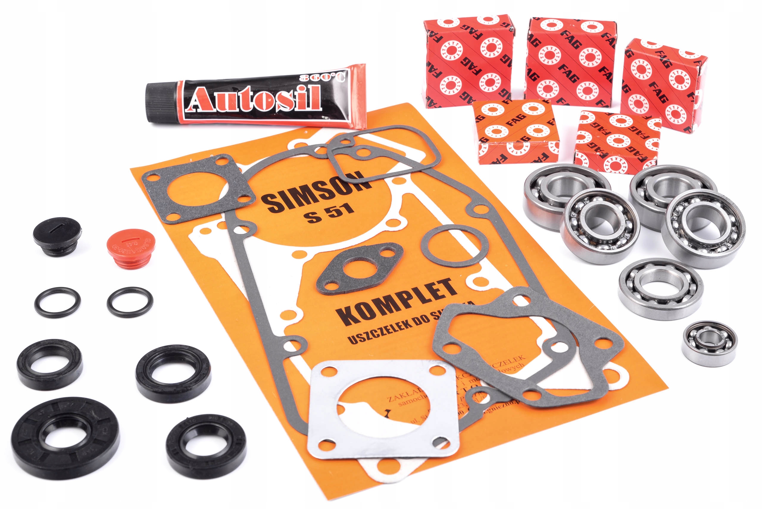 99636 - Підшипники + саймерінг двигуна FAG Simson S51