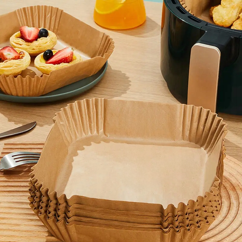 50 SZT. PAPIER WKŁAD DO FRYTKOWNICY BEZTŁUSZCZOWEJ 16CM Marka Heckermann