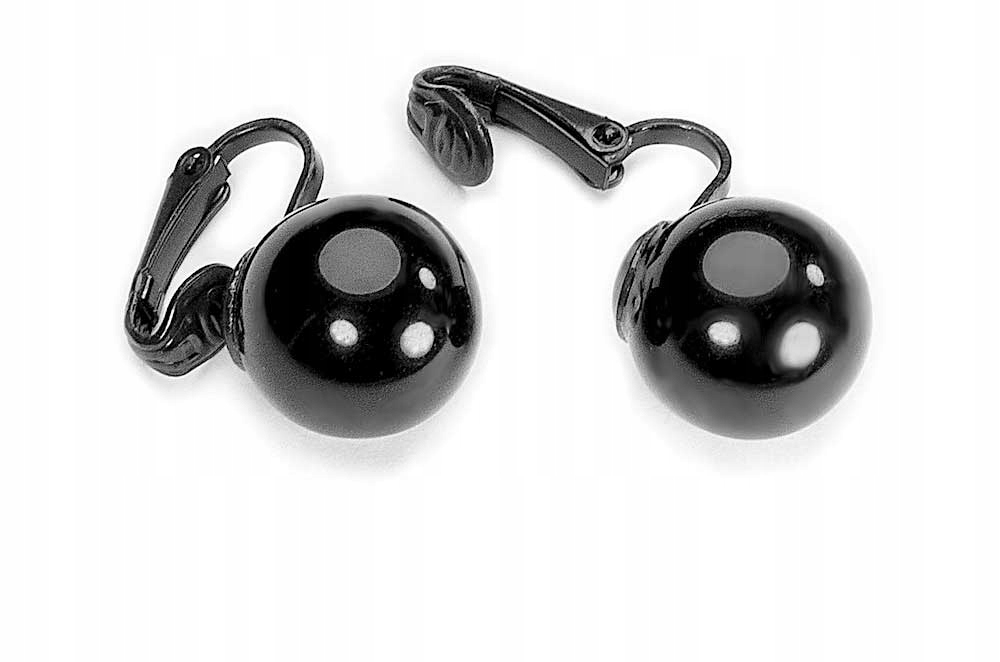 

Klipsy Czarne Perły Kulki Przy Uchu Szkło Kiara