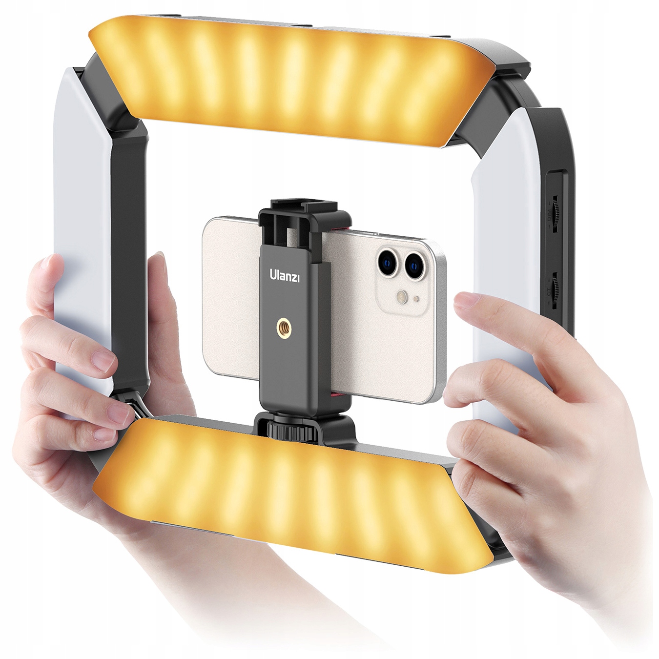 Stabilizační držák Grip s Led lampou Bi-Color pro smartphone Ulanzi U200