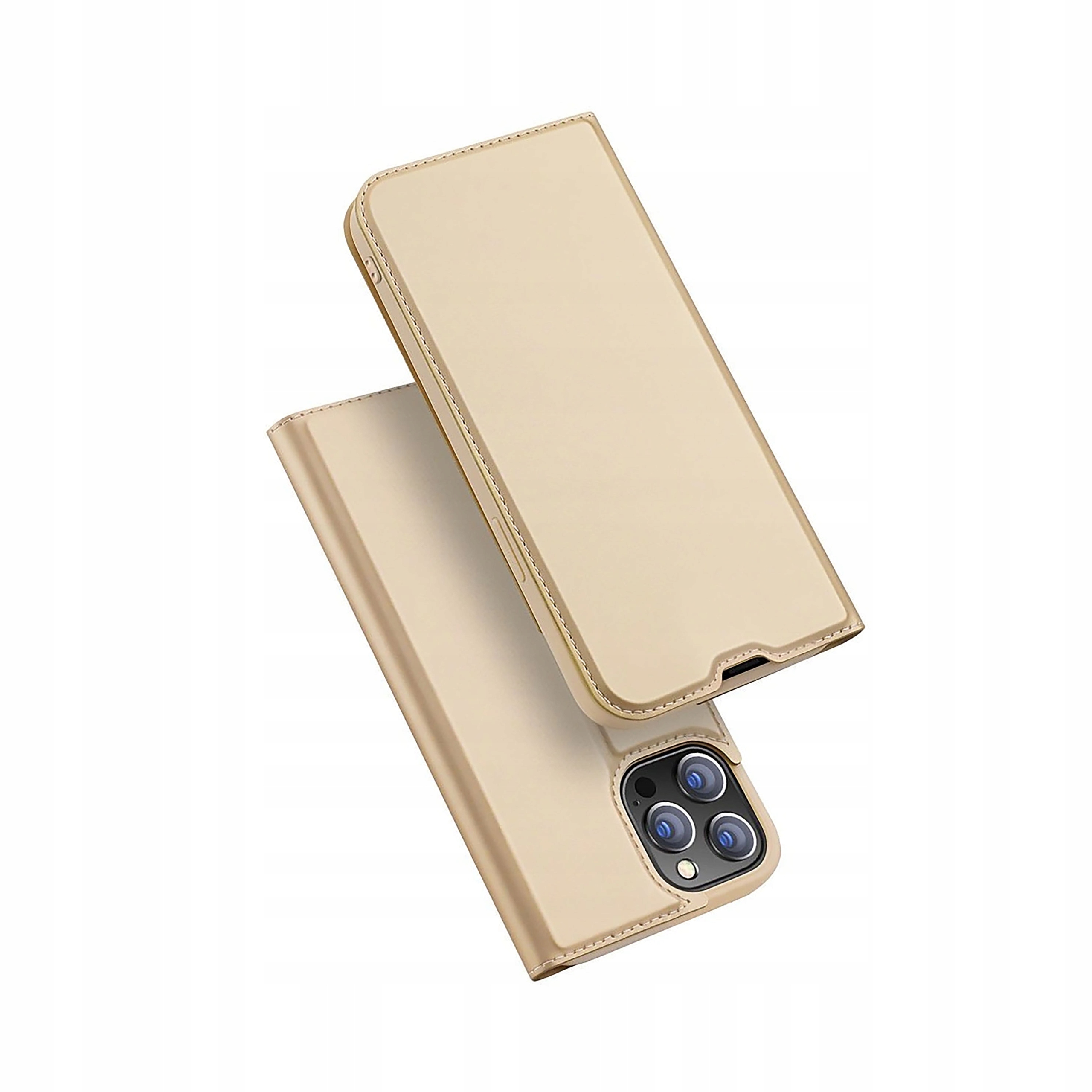 Dux Ducis Skin Pro kabura etui pokrowiec z klapką iPhone 13 Pro złoty