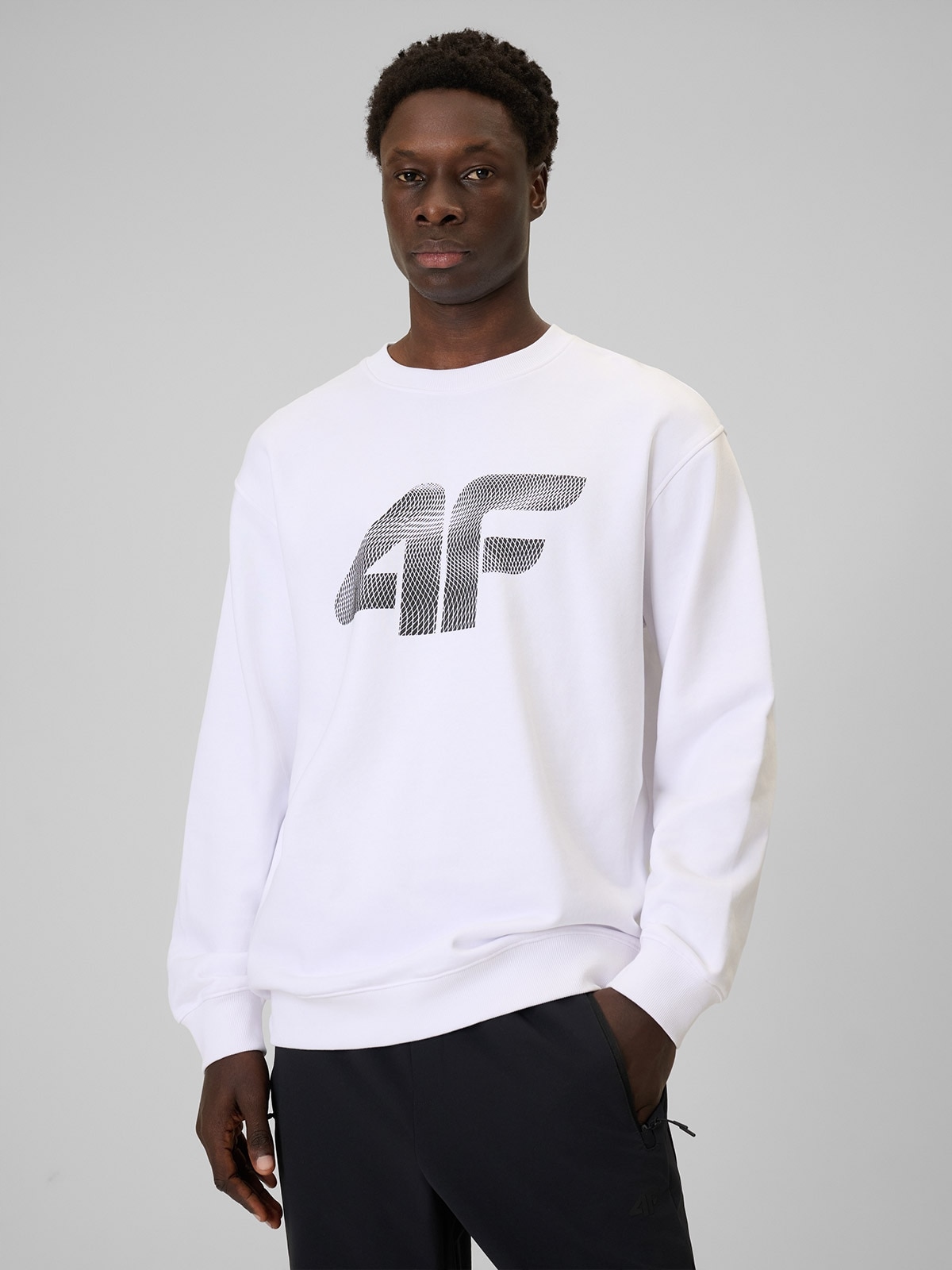 4F Tepláková mikina Bílá L