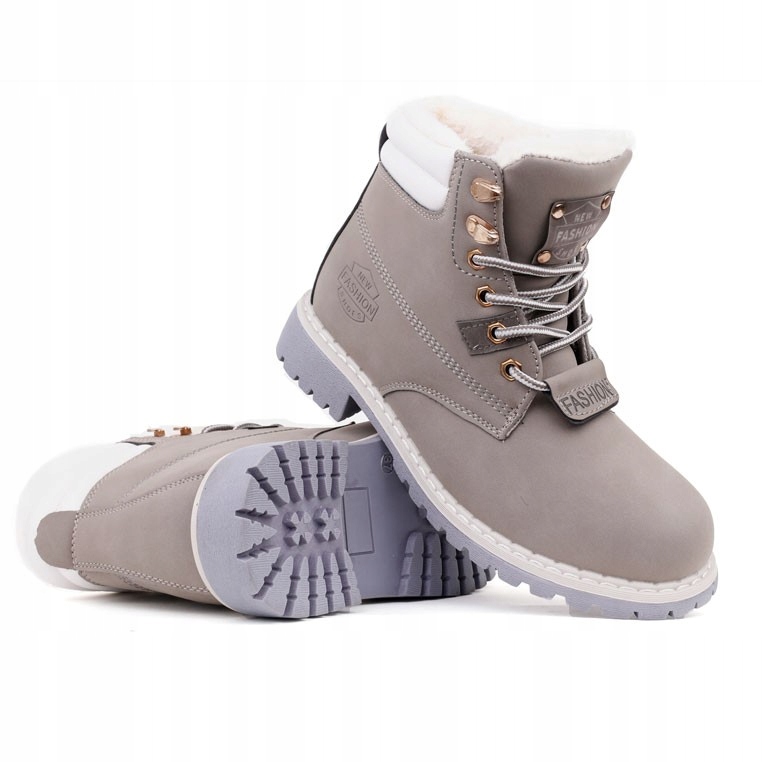 

Trapery damskie ocieplone botki zimowe śniegowce