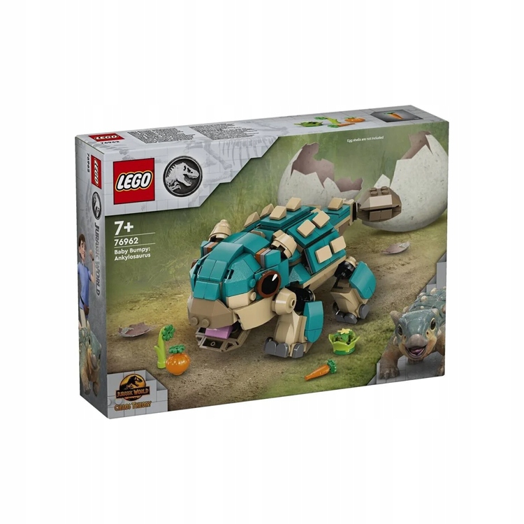 LEGO Jurassic World 76962 Mały Ankylozaur Bumpy Klocki EAN (GTIN) 5702017583174