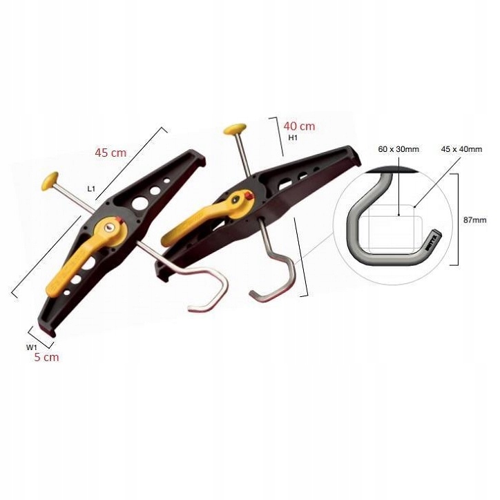 Uchwyt mocowanie RHINO SafeClamp do drabiny RAS21 EAN 5060191574068