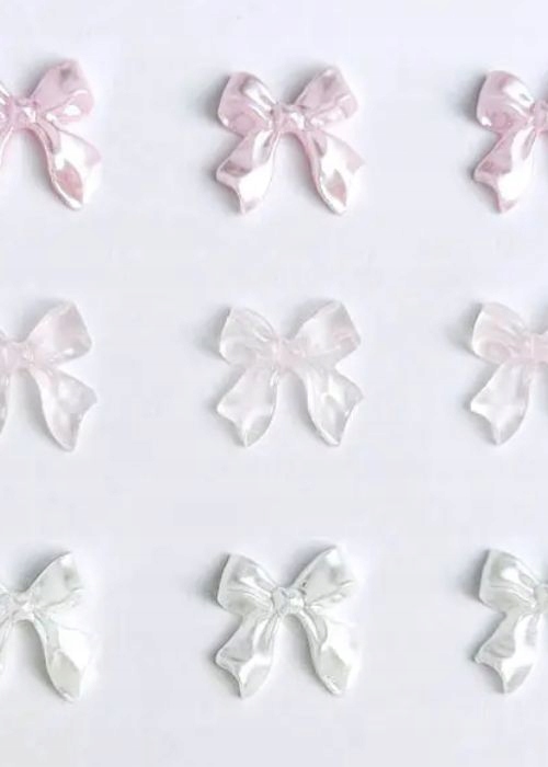 Ozdoby Do Paznokci 3D Kokardki Na Paznokcie Perłowe Pearl Color Marka La Diosa