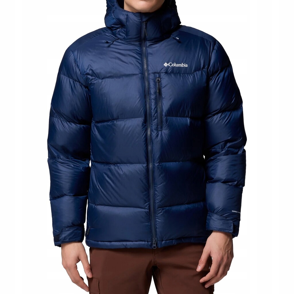 Péřová bunda s kapucí Columbia Cloudview Down Hooded Jacket Navy L