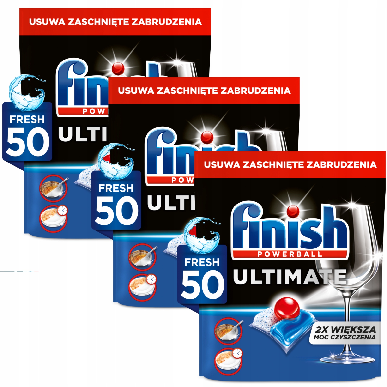 Levně Finish Sada Ultimate All-in-1 Kapsle do Myčky Vůně Fresh 3x 50 ks