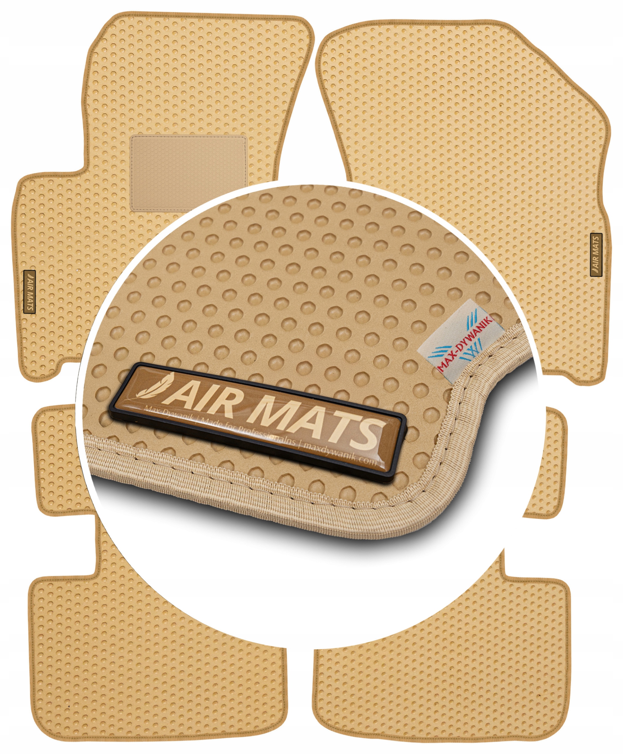 Suzuki SX4 2006-2014 Béžové gumové koberce Eva Air Mats