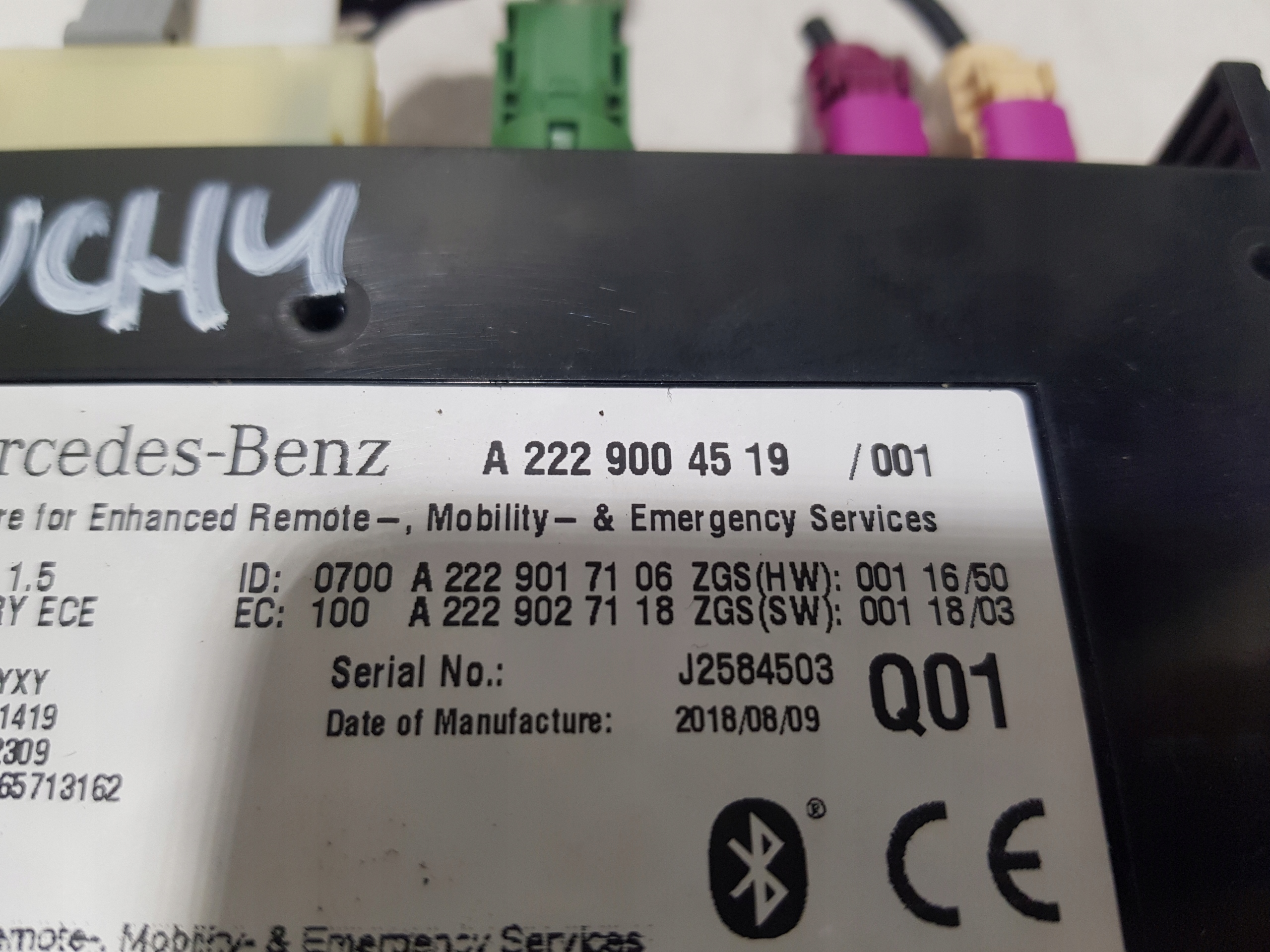 MERCEDES W222 GLC X253 GLA X156 module control unit BLUETOOTH 2229004519