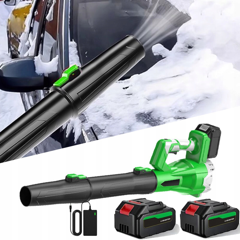 Foukač Zahradní Foukač Na Listí A Sněh Výkonná Sada 2x Baterie