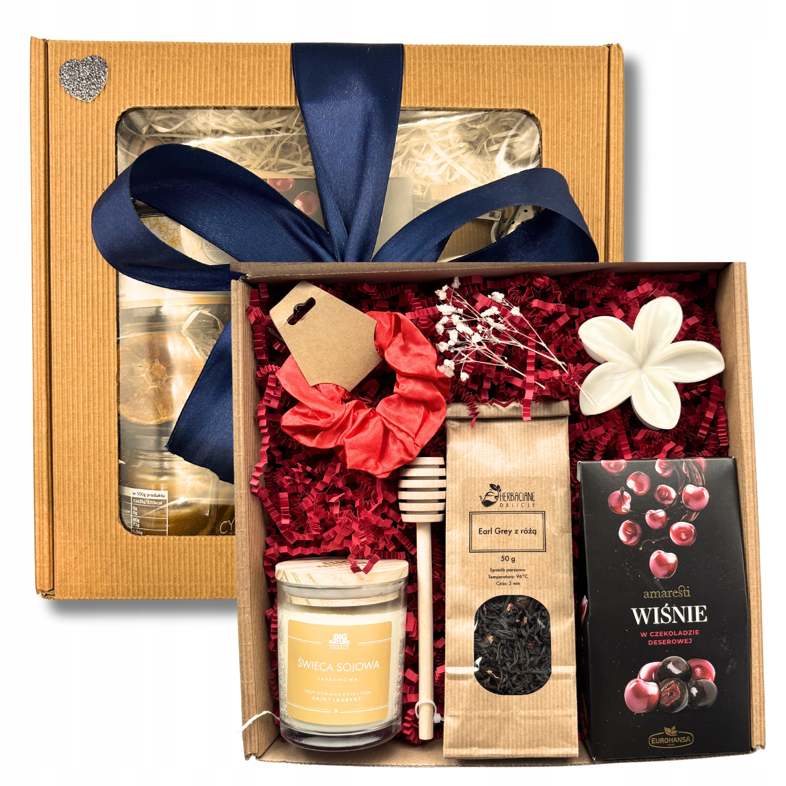 Dárková Sada Čaj Svíčky Čokoláda Dárek Dárková Krabička