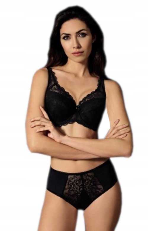 Biustonosz Unikat Angelika Czarny Full Cup 80 B