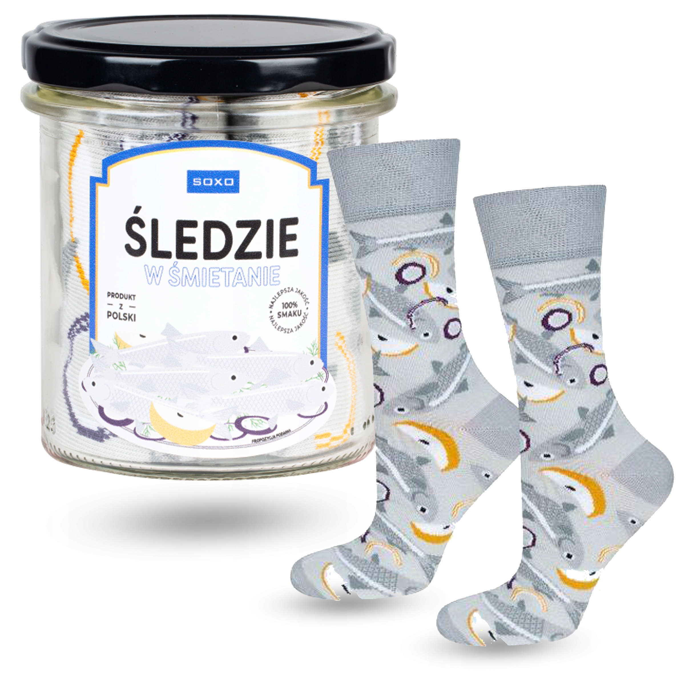 

skarpety bawełniane Soxo w słoiku Na Prezent