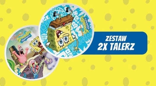 

Spongebob Talerze Porcelanowe 2 szt. Tognana
