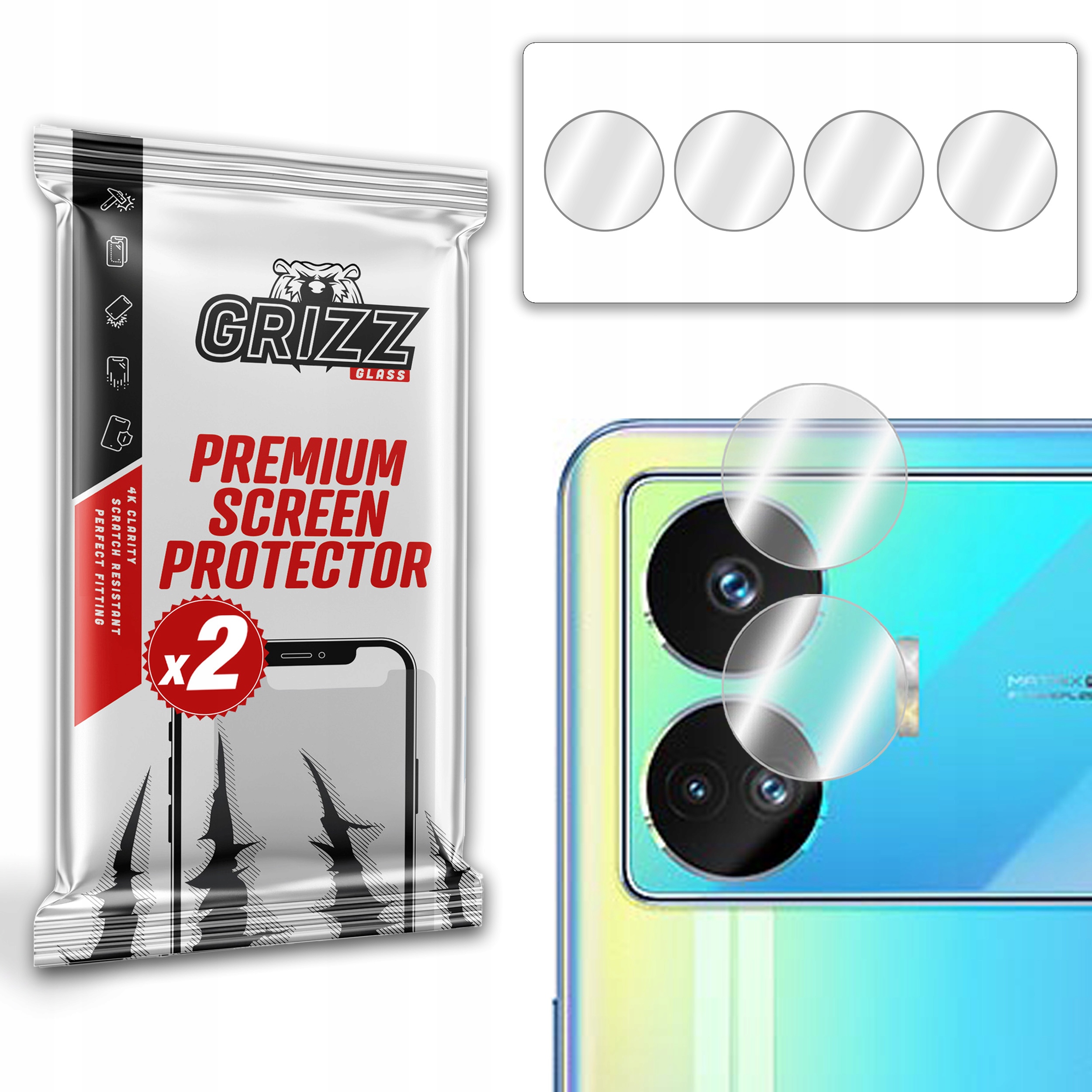2-PAK Szkło na aparat do Realme Gt Neo5 Se