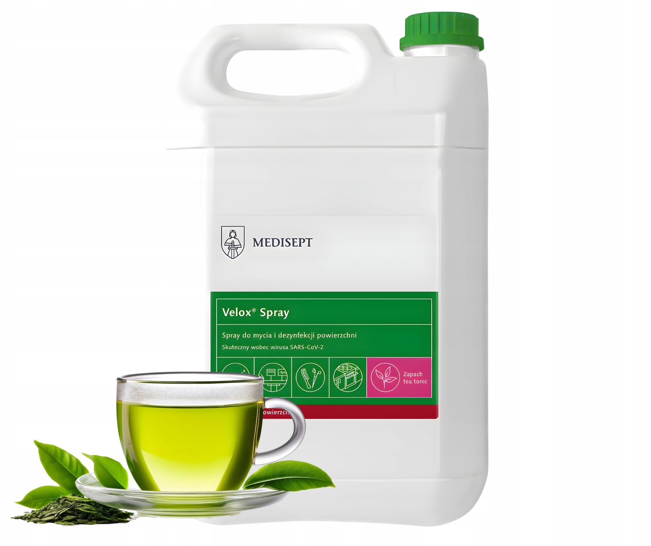 Velox spray Tea Tonic 5L дезинфекция поверхности Medisept