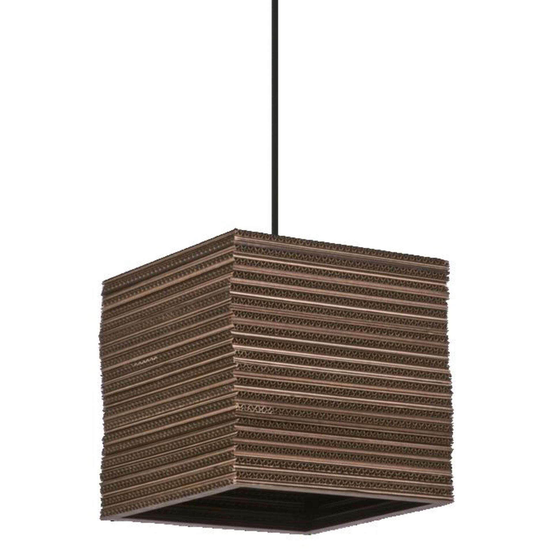 Ledvance závěsné svítidlo Cardboard Square E27 hnědé 4058075837362