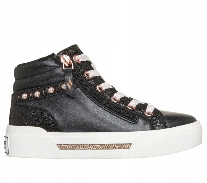Buty dziecięce Skechers Aura LX 310765L-BKRG czarne za kostkę r. 33