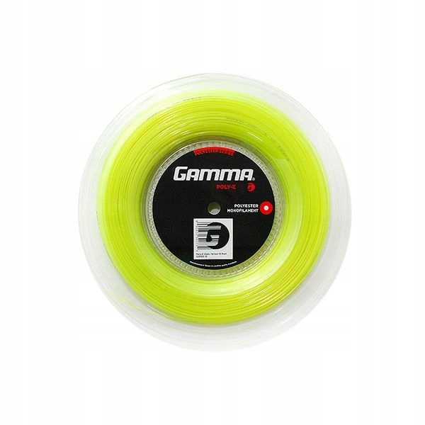 Naciąg do tenisa Gamma Poly-z 200 M Żółty 1,30