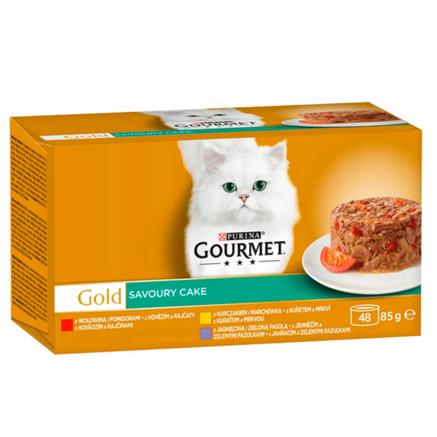Purina Gourmet Gold Savoury Cake mix smaków 48x85g