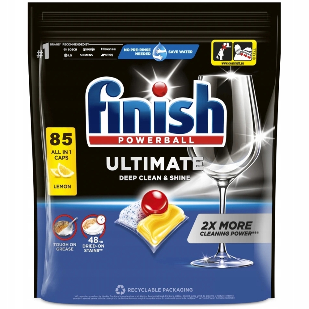 Levně Finish Powerball Ultimate Kapsle Do Myčky All In 1 Citronové 85ks It