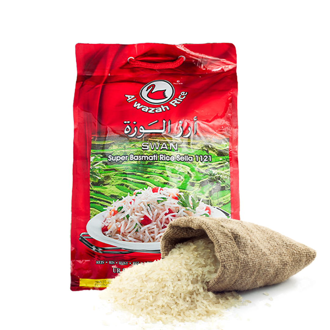 Ryż Basmati Indyjski Sella Swan 5000G Al Wazah 100% Naturalny Armomatyczny