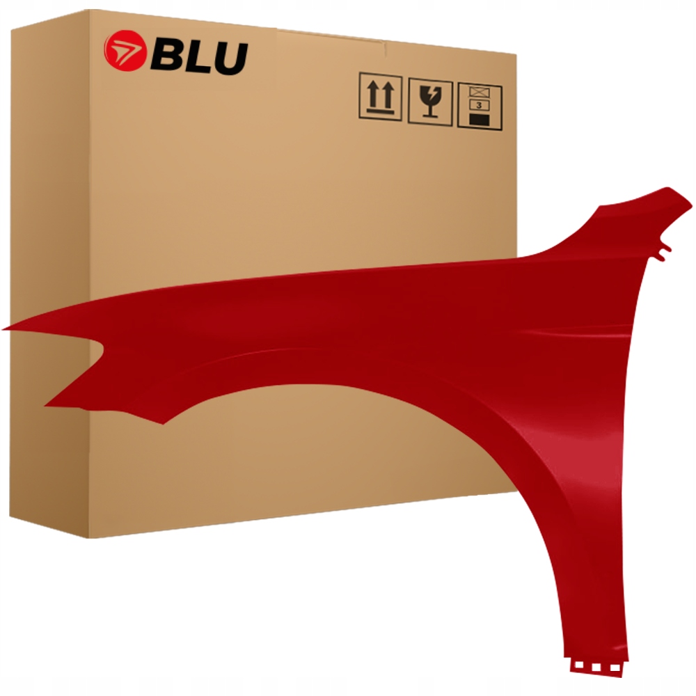 Blu Blatník Vw Passat B8 LY3D levý červený 14-23 přední pozink TornadoRot