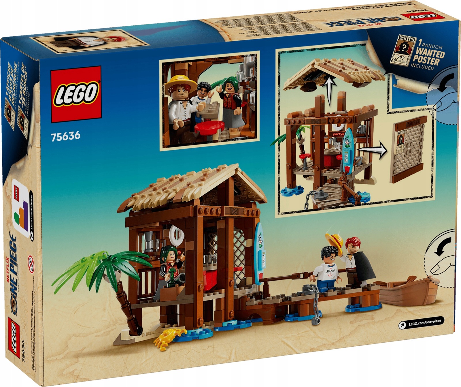 Lego 75636 Loď Přístav Dům Chata Vesnice Domeček 3 Figurky 299 Dílků