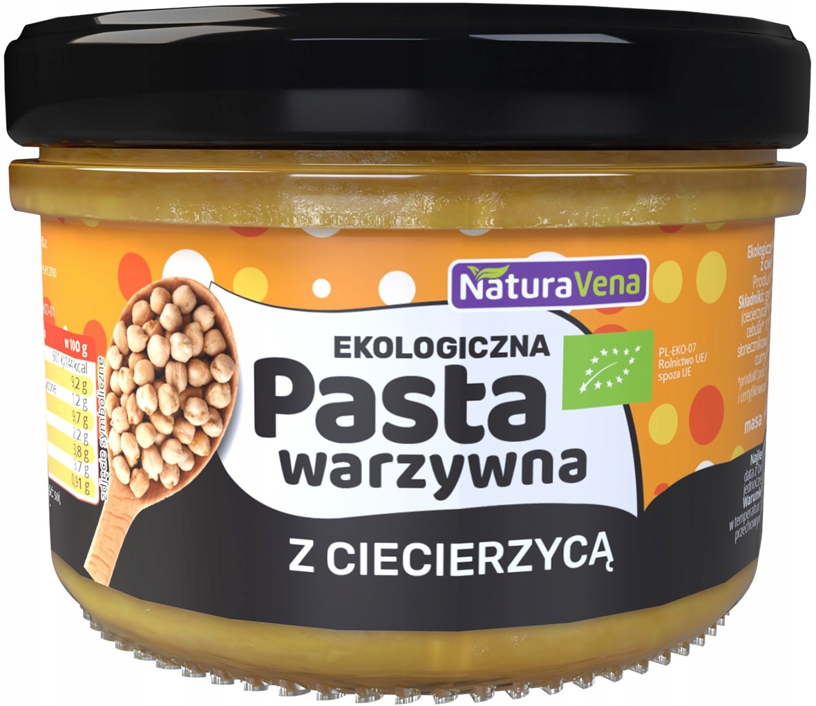 Levně Natura Vena Zeleninová pasta z cizrny 185 g Bio