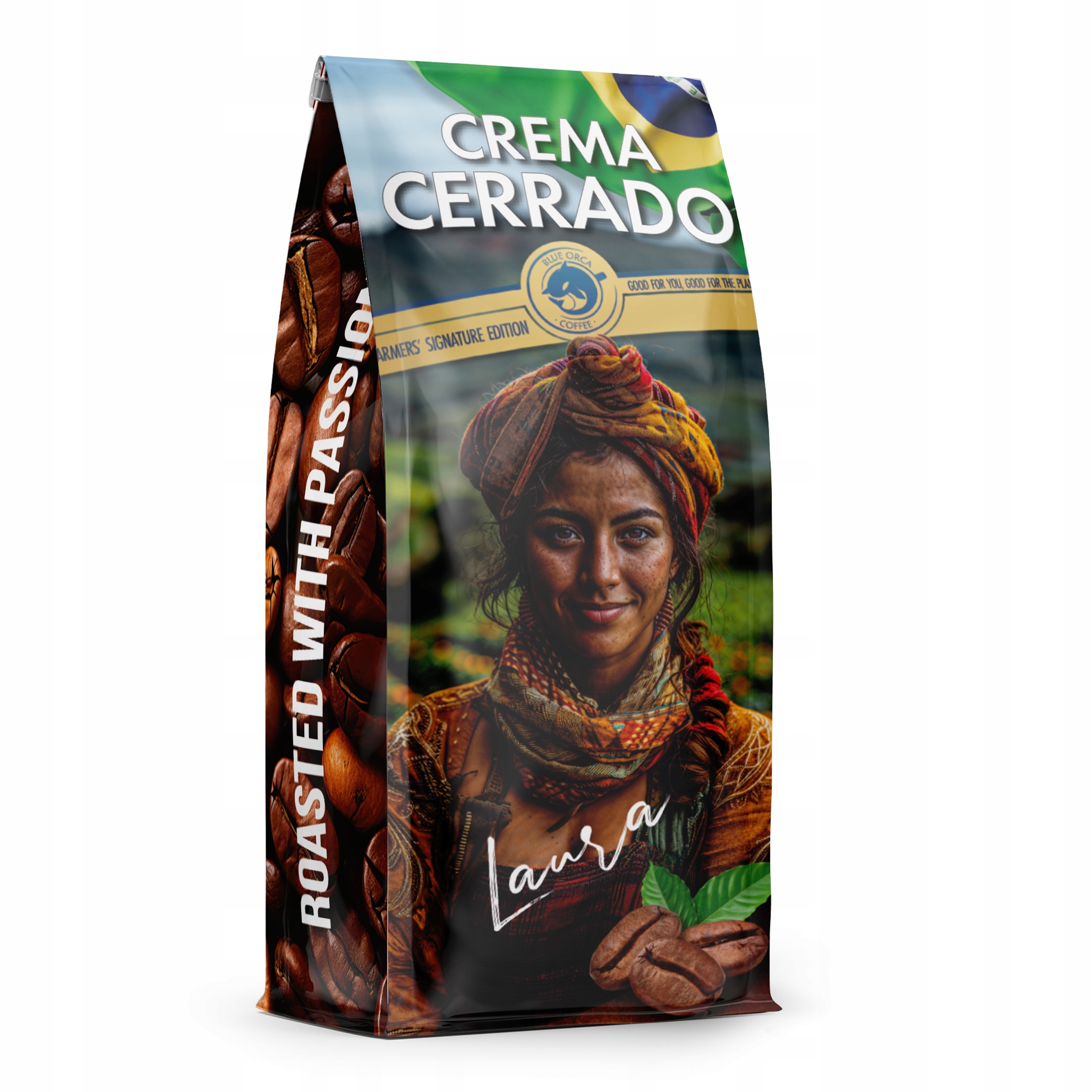 Kawa ziarnista Laura Cerrado Crema 1kg Farmers Limited Edition Blue Orca