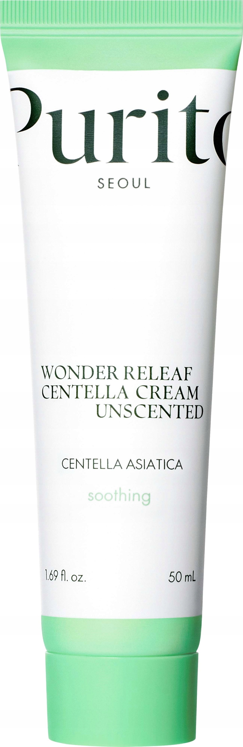 Purito Wonder Releaf Bezoplachový krém na obličej s pupečníkem asijským 50 ml