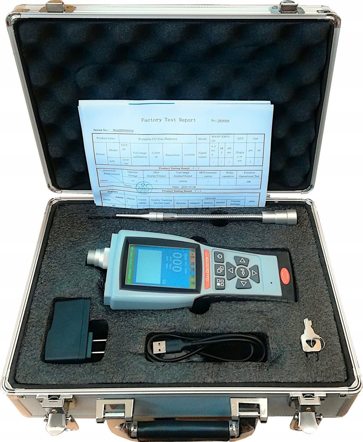 Detektor, snímač koncentrácie ozónu O3 0-50ppm, presnosť 0.01ppm
