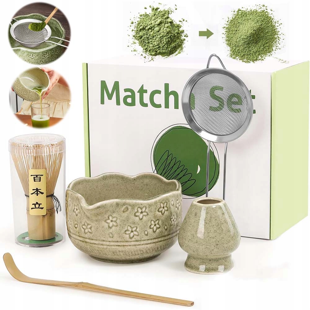 Levně 5KS Bambusový Dárková Sada Na Čaj Matchy Chashaku Ideální Dárek