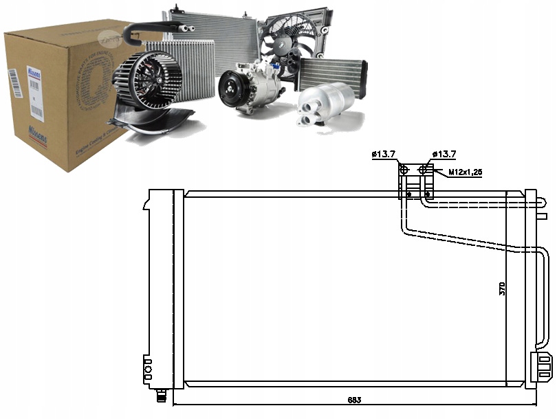 NIS94544 Chladič Klimatizace (s Odvlhčovačem) Mer Asistent řidiče #33