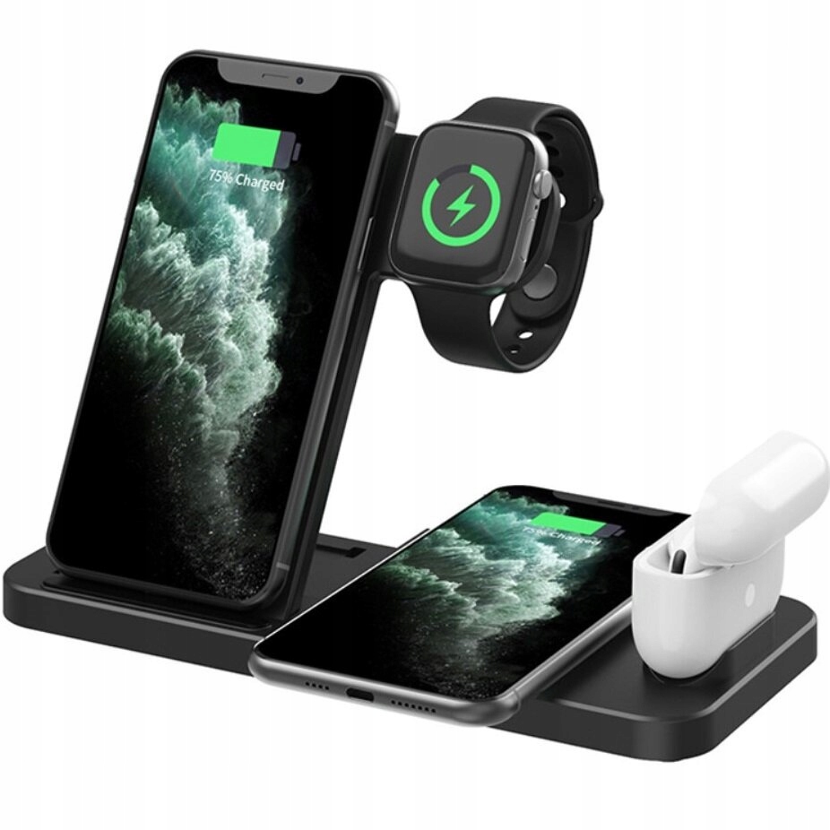 Indukční Nabíječka 4V1 Pro Magsafe Pro Iphone 11 12 13 14 15 Apple Watch
