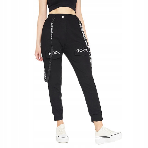 

KL-70NM Black Czarne Spodnie Bojówki S/m - 37