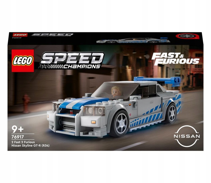 KLOCKI LEGO SPEED NISSAN GT-R R34 LEGENDARNY SAMOCHÓD SUPER PREZENT DETALE Marka LEGO
