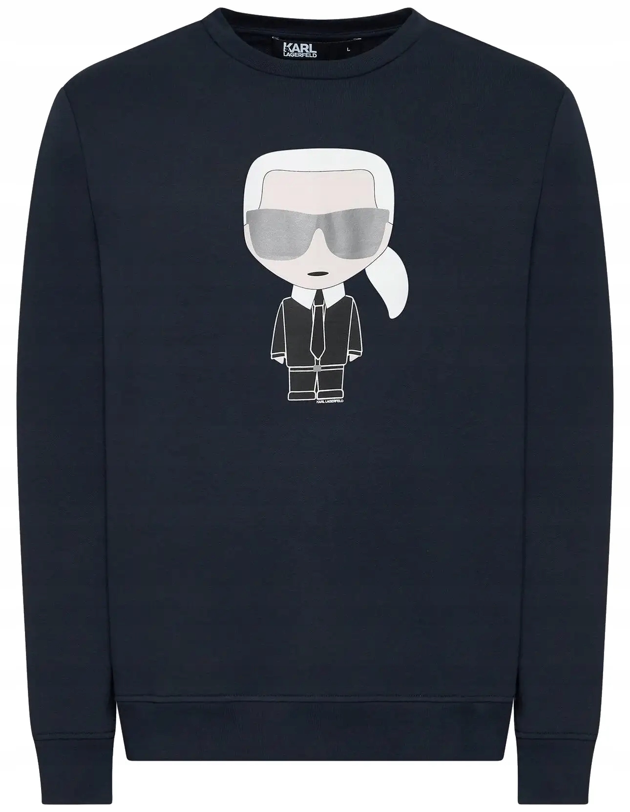 Karl Lagerfeld bluza męska bez kaptura duże logo bawełniana sportowa r. XXL