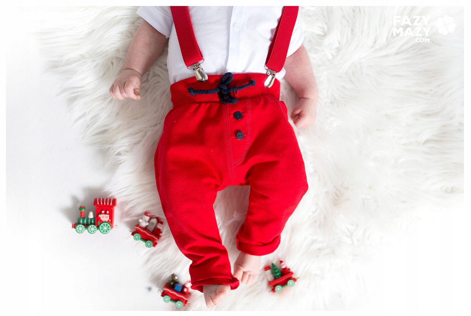 Szelki niemowlęce czerwone 0-3 lata Chrzest Roczek EAN (GTIN) 6089288654512