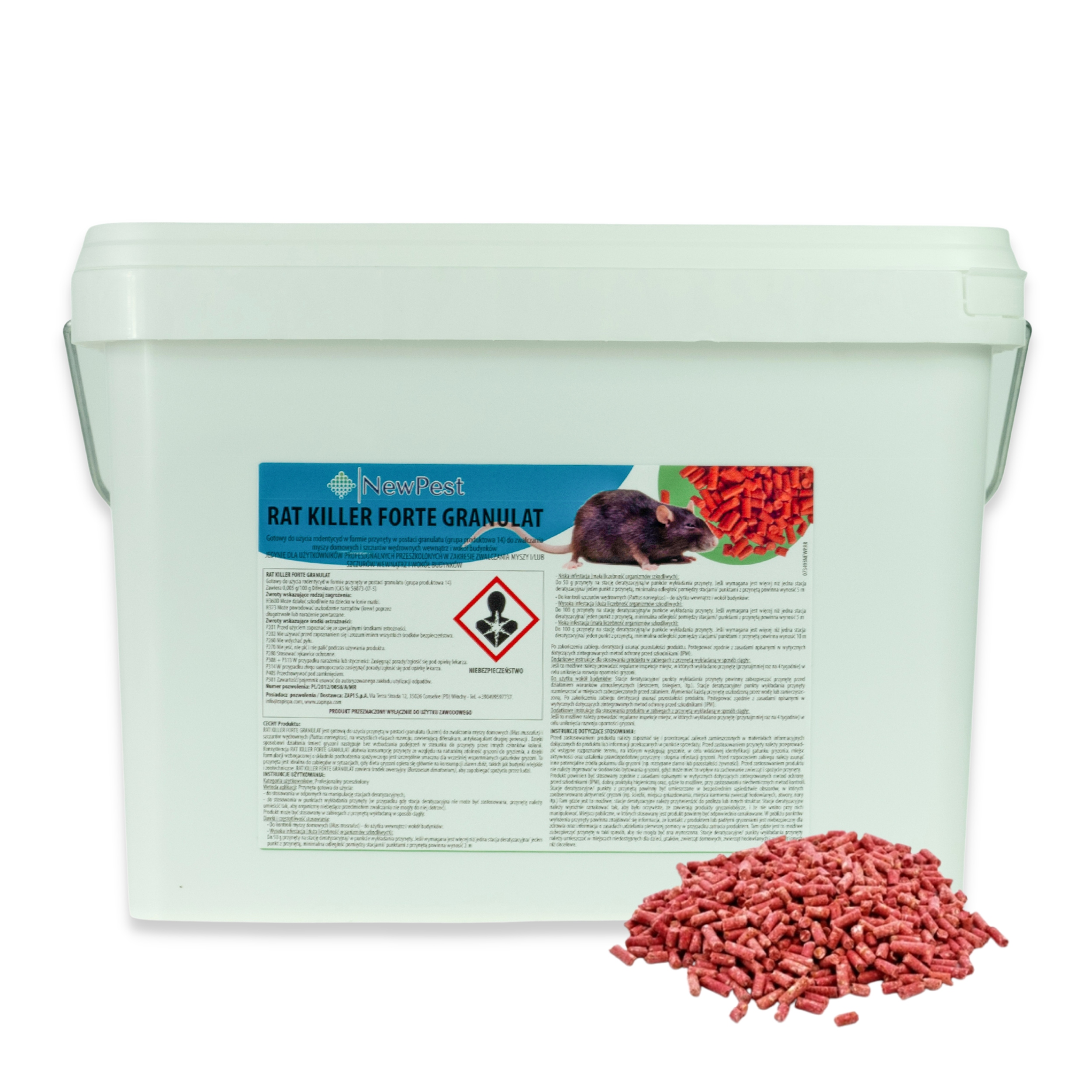 

Rat Killer granulat trutka na myszy szczury 10kg