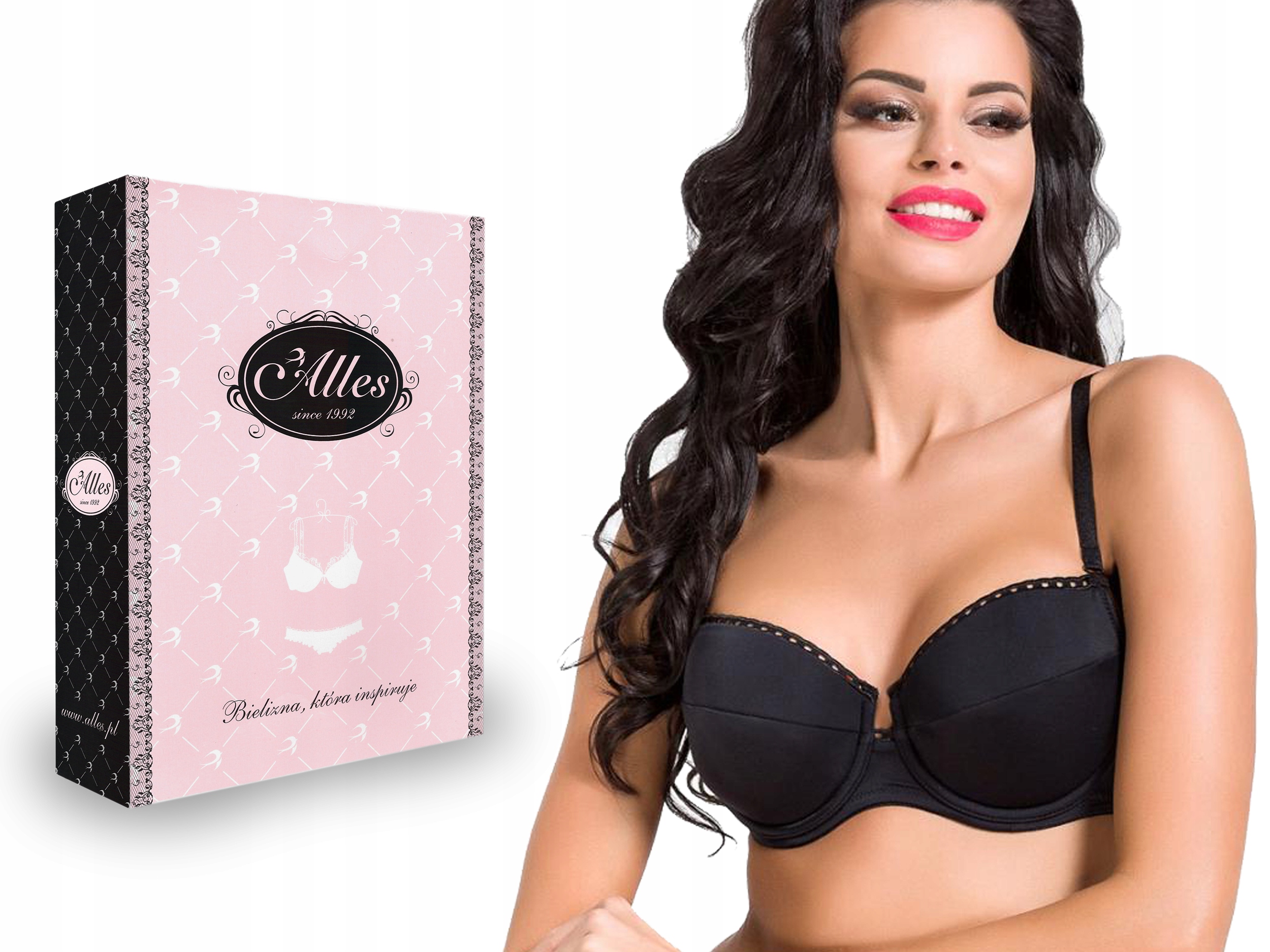 

Biustonosz Usztywniany Alles Elena II, Czarny, 75G