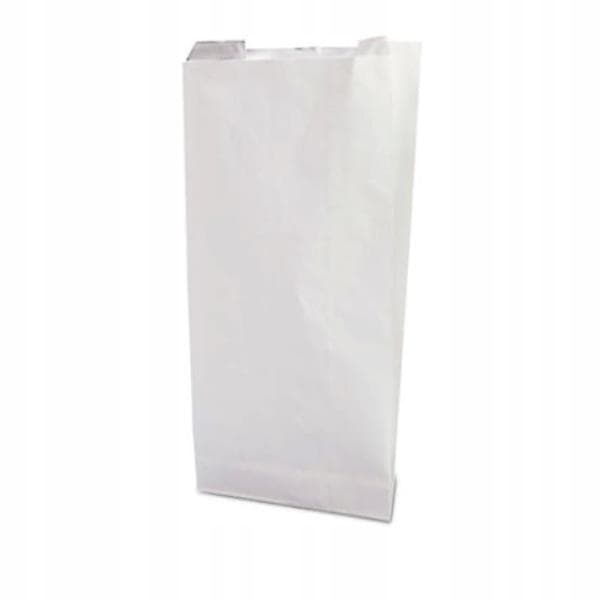 

Torebka papierowa fałdowa 7,5 x 2,5 x 19 cm biały
