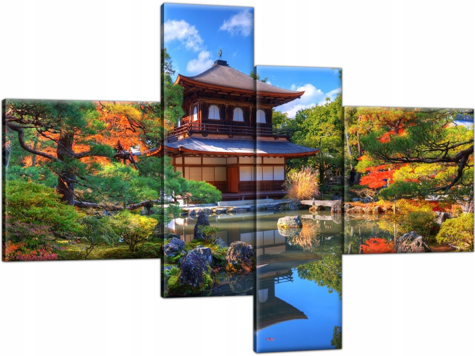 

Japonia Chiny Azja 130x90 Chata Obraz Tryptyk